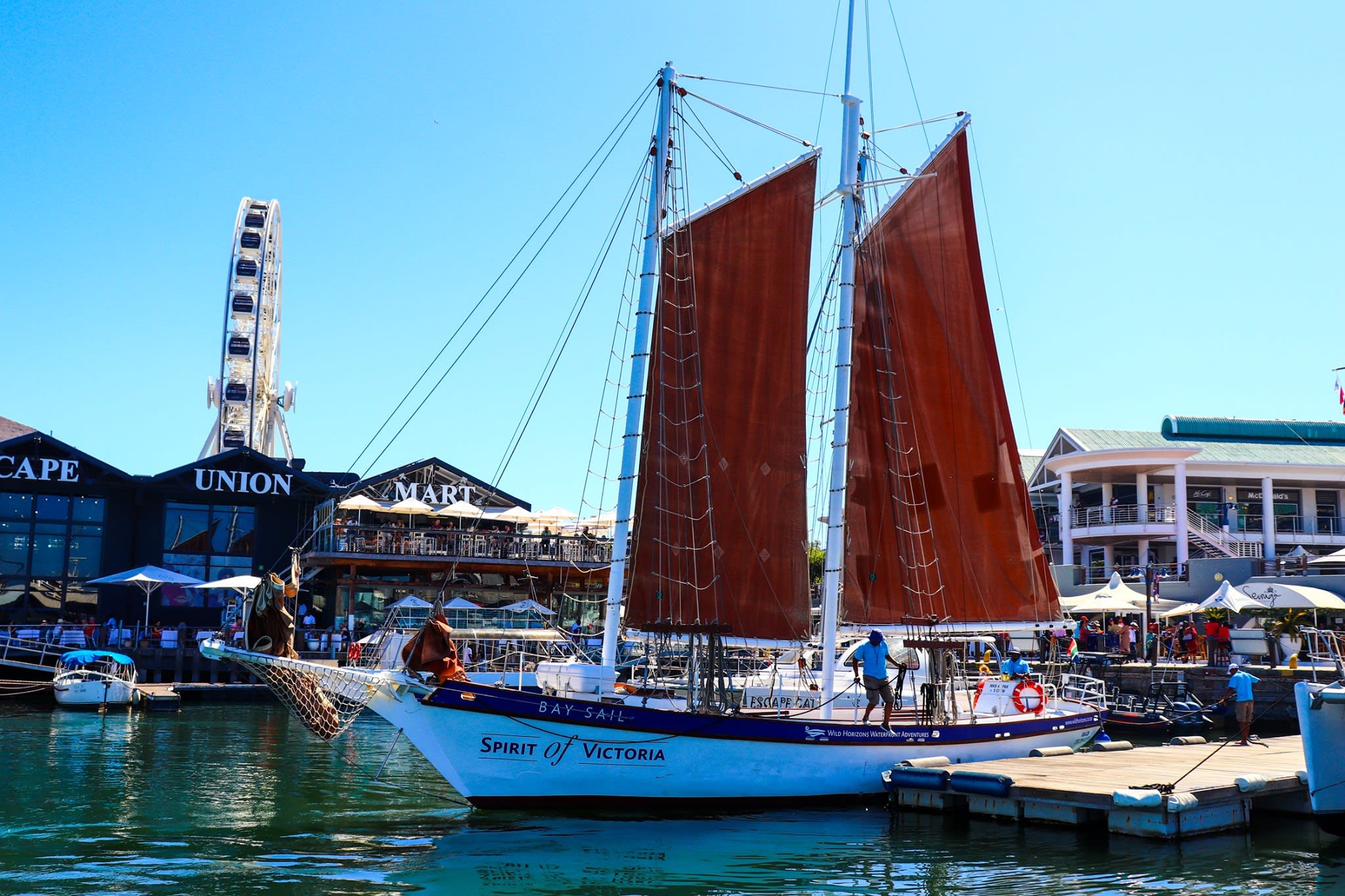 Spirit of Victoria sailboat in Cape Town